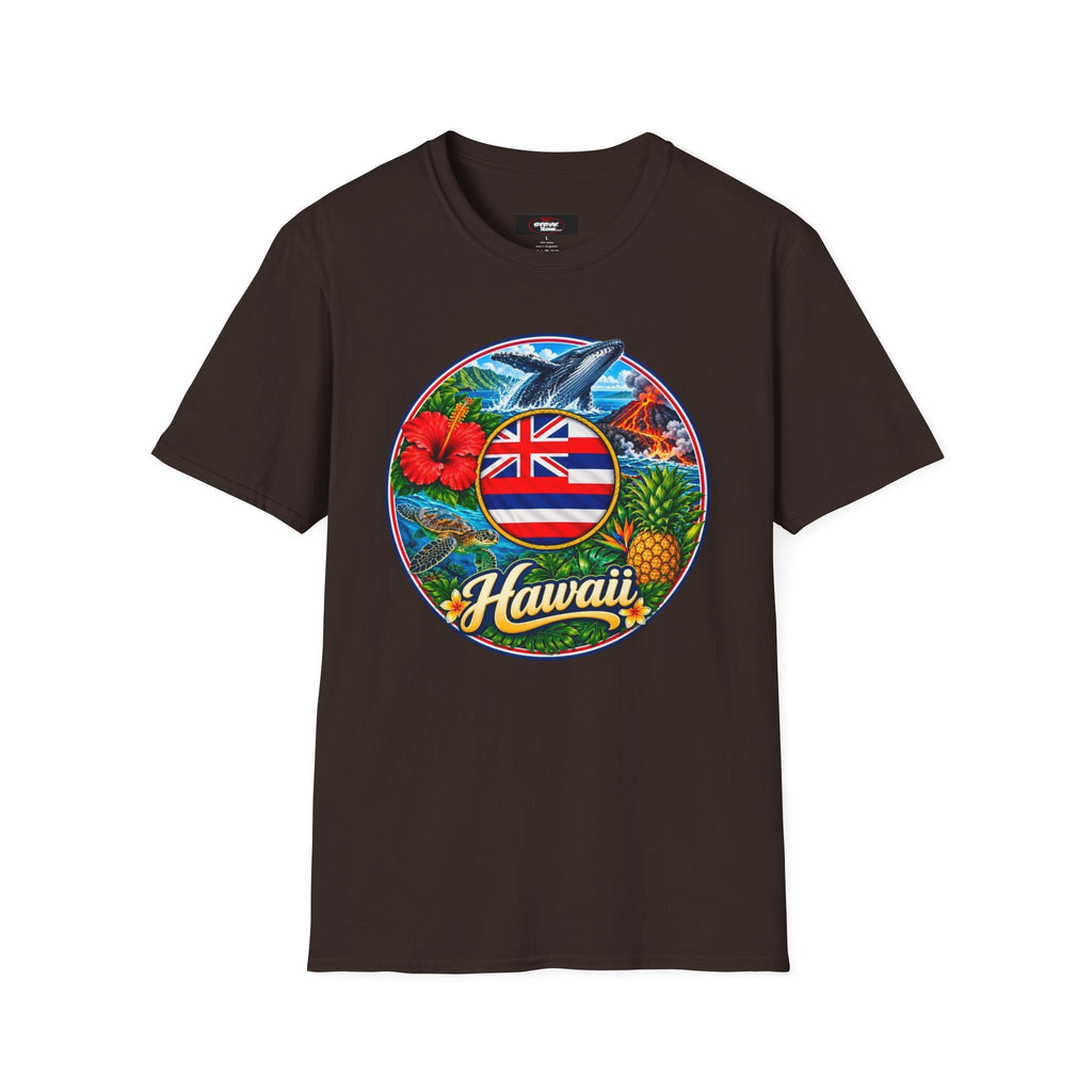 Hawaii Island Vintage Badge T‑Shirt