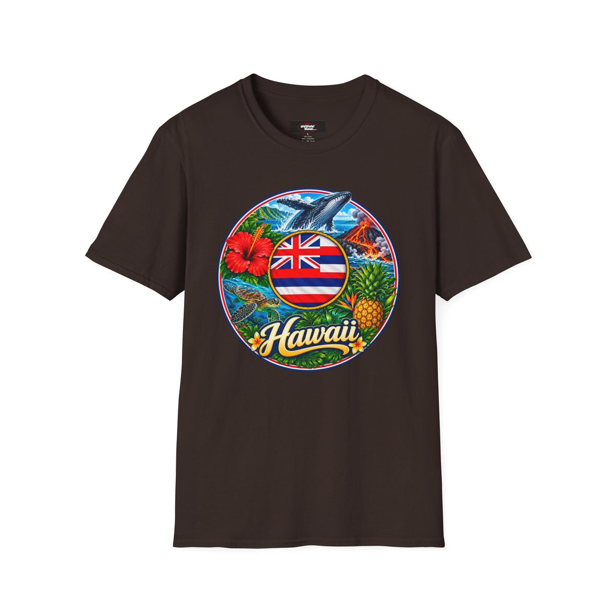 Hawaii Island Vintage Badge T‑Shirt