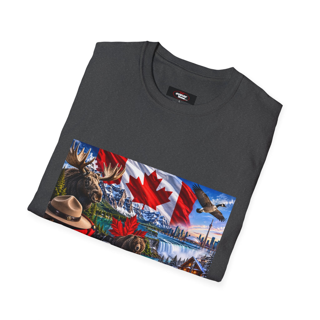 Canada Pride T-Shirt – Maple Leaf Landscape Graphic Tee