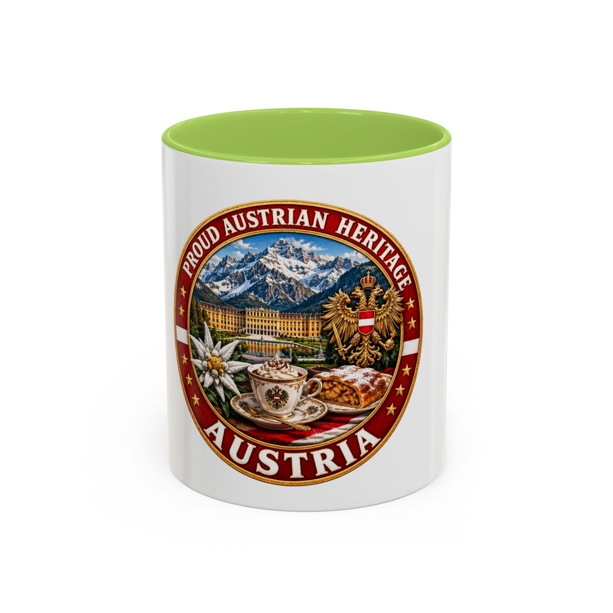 Austria Heritage Coffee Mug — Proud Austrian Heritage Accent Mug (11/15oz)