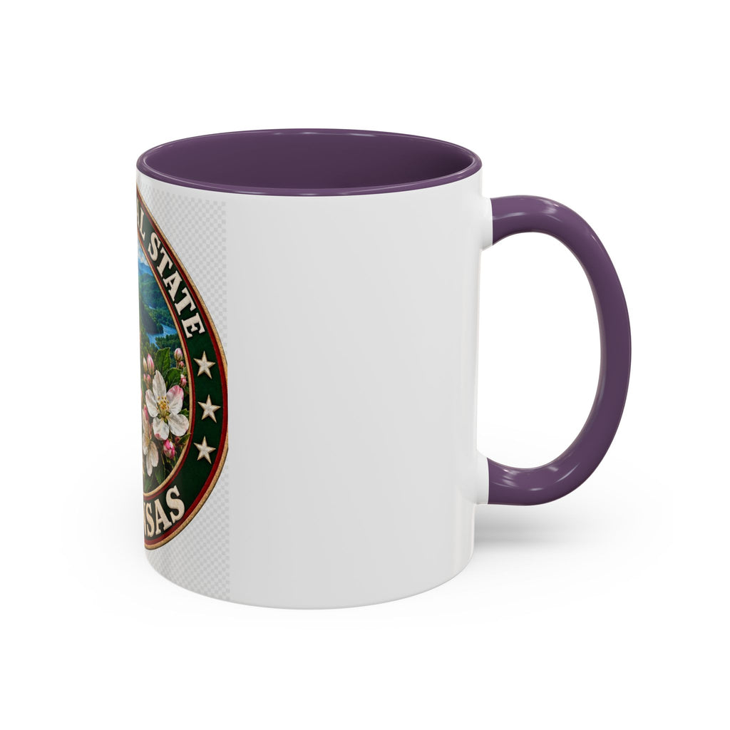 Arkansas State Mug - "The Natural State" Wild Boar, Diamond & Apple Blossom Coffee Cup (11/15oz)