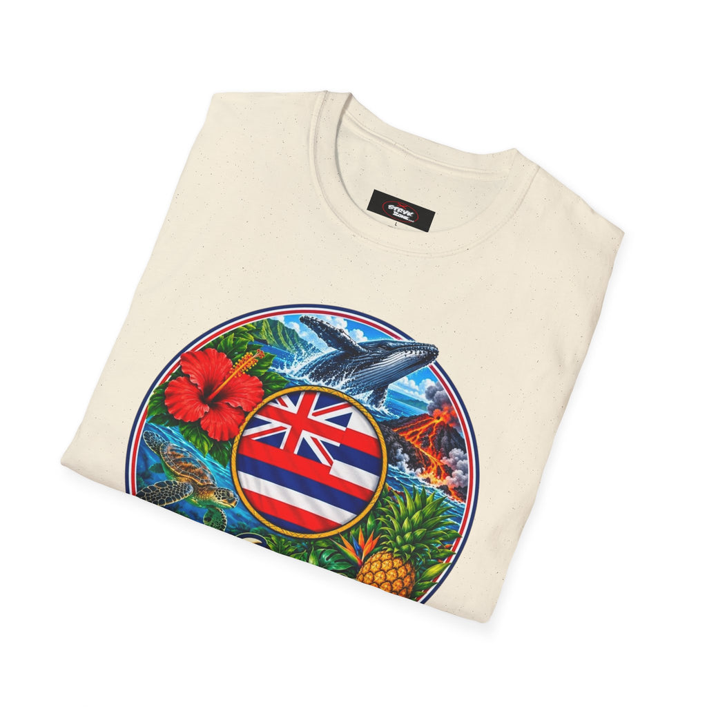 Hawaii Island Vintage Badge T‑Shirt