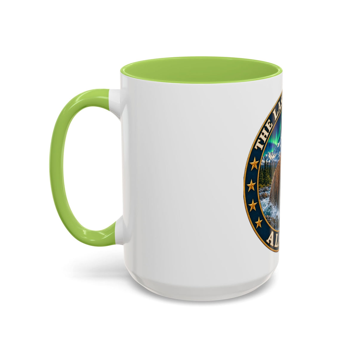 Alaska The Last Frontier Mug — Bear & Northern Lights Coffee Cup (11/15oz)