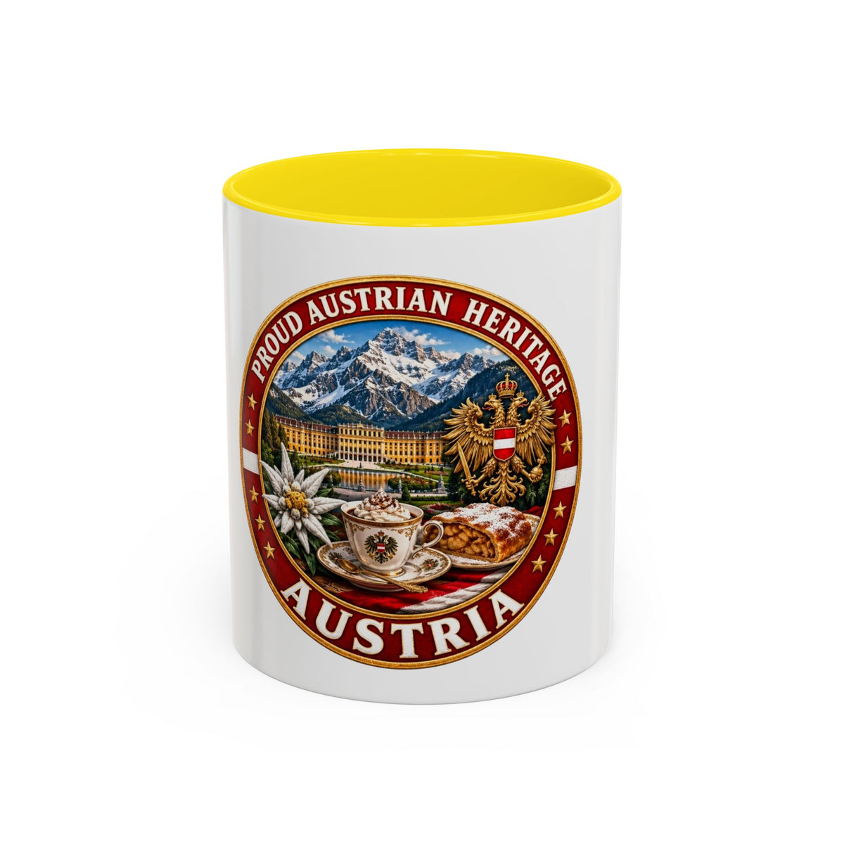 Austria Heritage Coffee Mug — Proud Austrian Heritage Accent Mug (11/15oz)