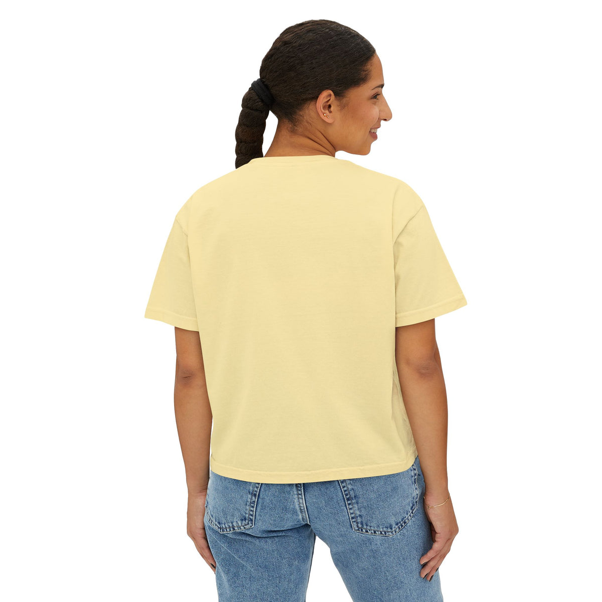 Cute Bulldog Hearts Boxy Tee
