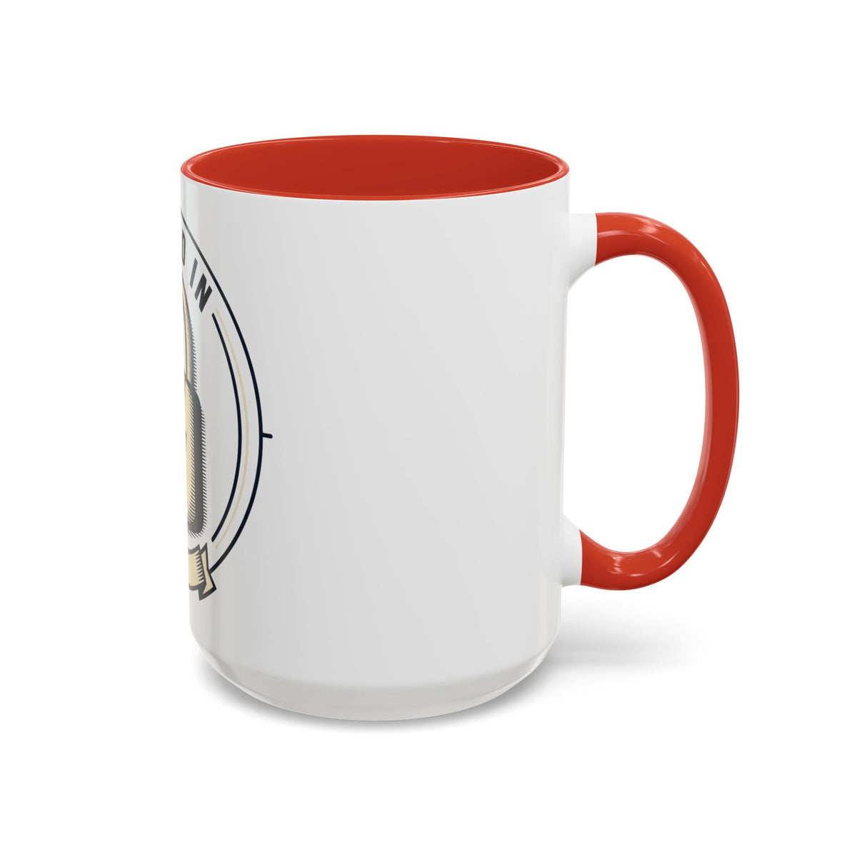 Locked In Accent Coffee Mug — 'Locked In' Motivational Coffee Cup (11/15oz)