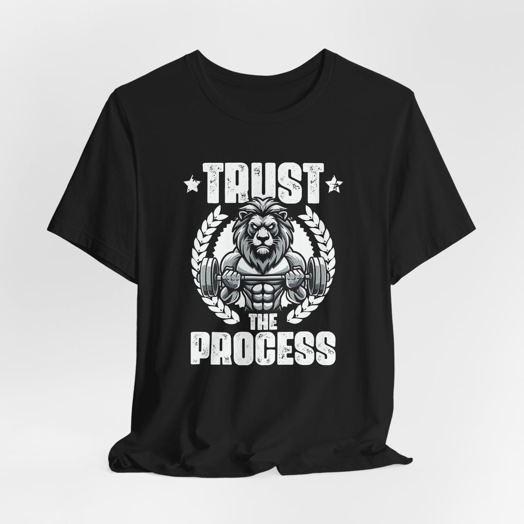 Unstoppable Process lion graphic on a T-shirt