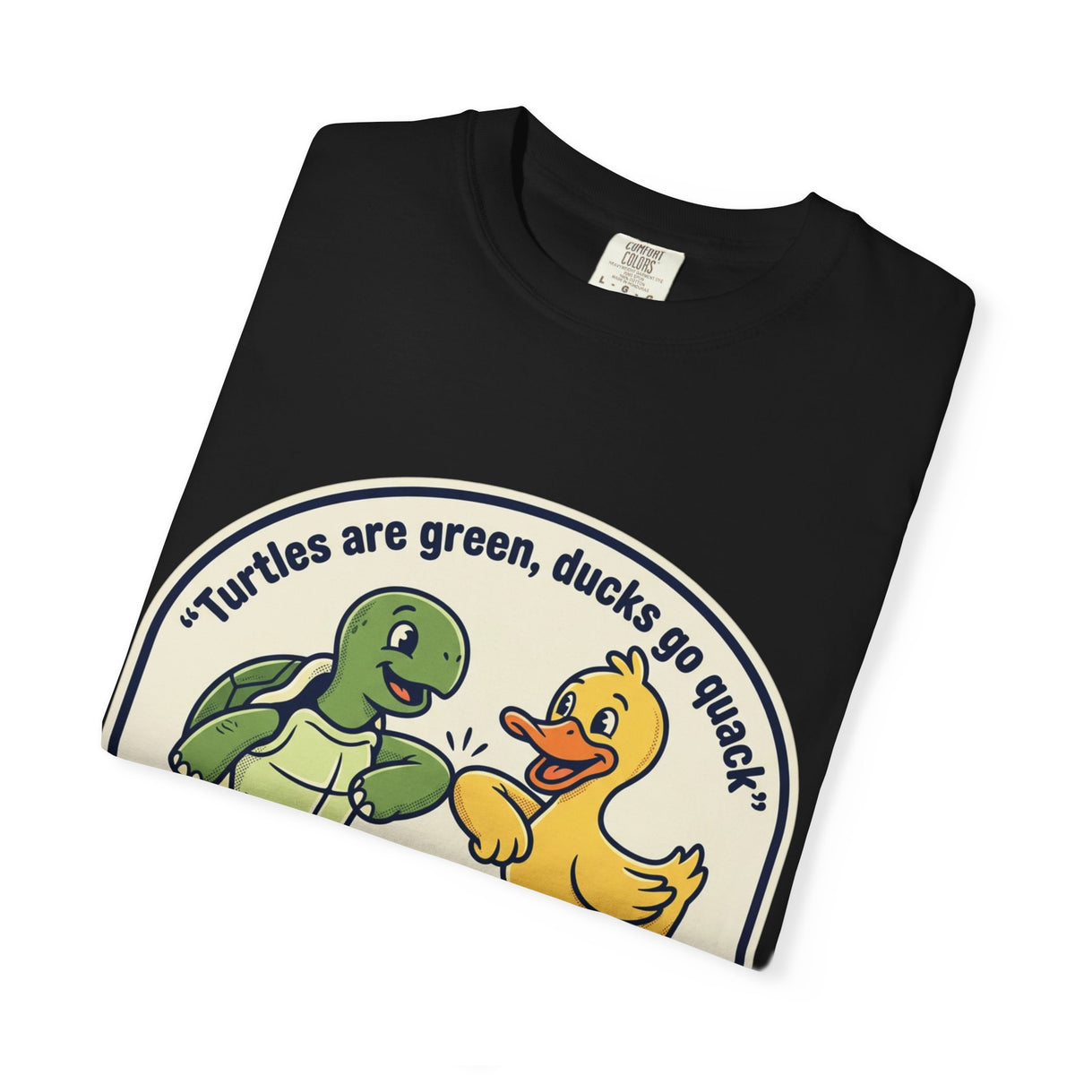 T-Shirt — "We're Equally Whack" Turtle & Duck Best Friends Graphic Tee