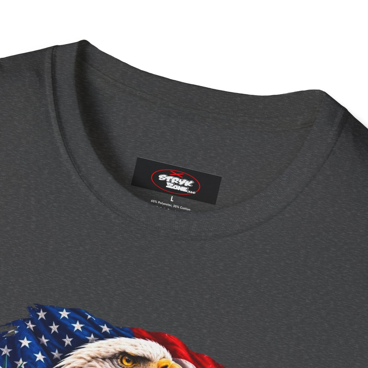 United States Patriotic T-Shirt — Bald Eagle, Statue of Liberty & Route 66 Design