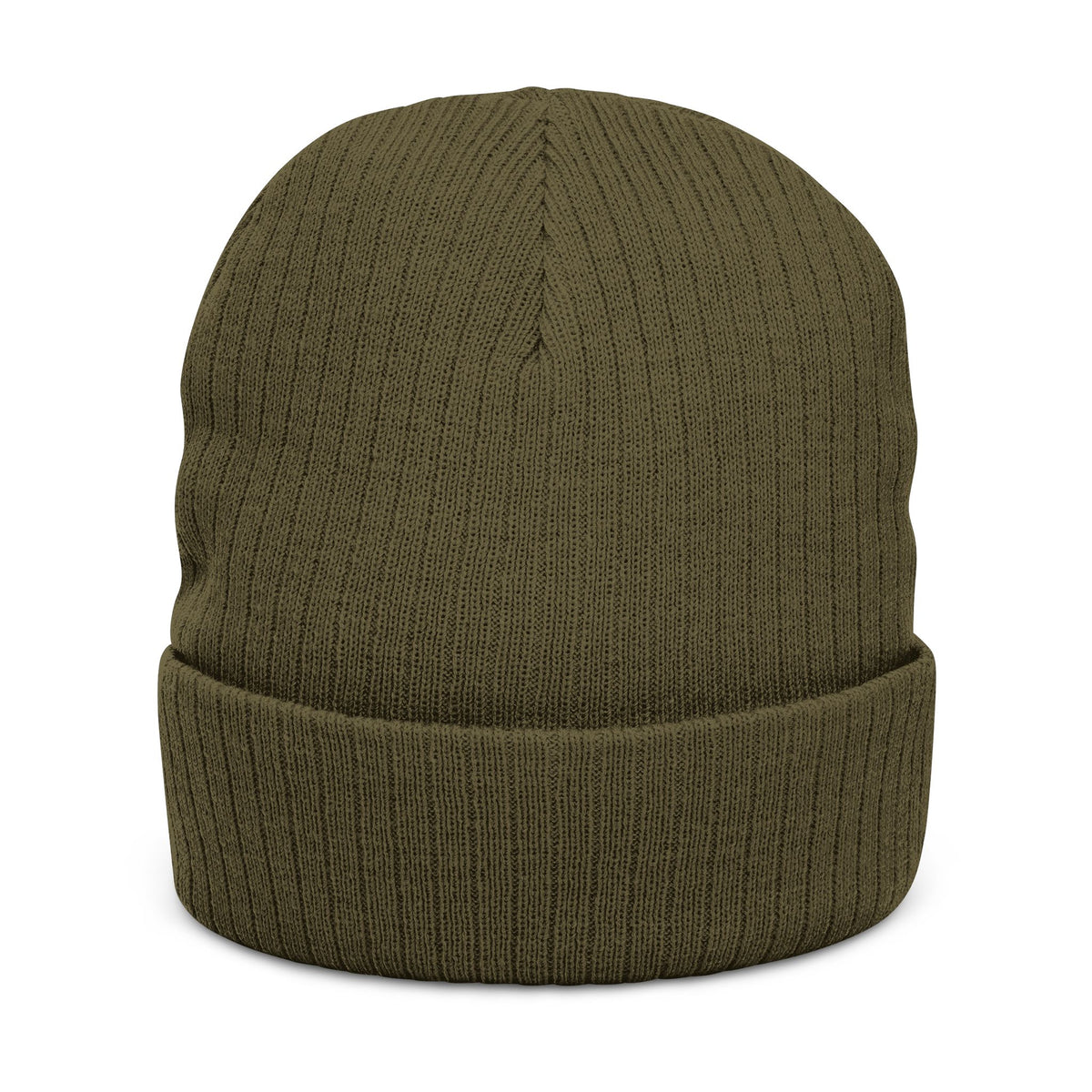 Embroidered Ribbed Beanie with 'Locked In' Logo – Warm Winter Knit Cap
