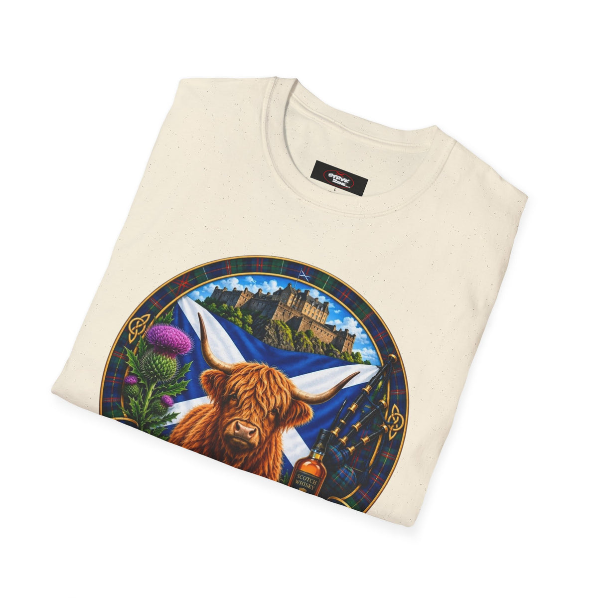 Scotland Highland Cow T‑Shirt — Scottish Souvenir Tee