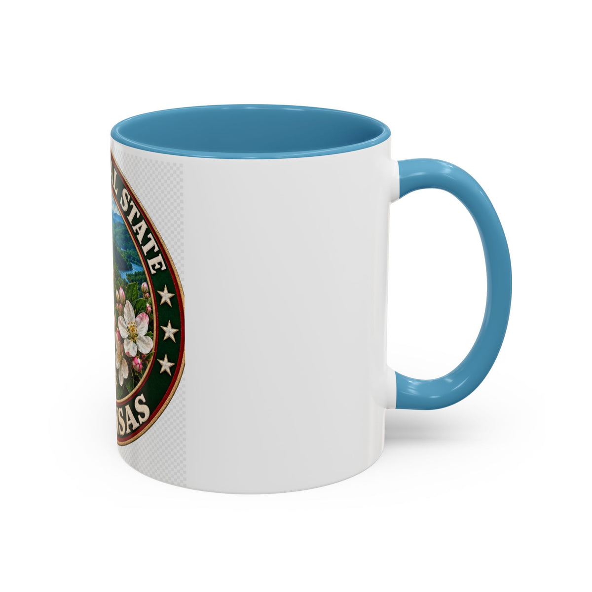 Arkansas State Mug - "The Natural State" Wild Boar, Diamond & Apple Blossom Coffee Cup (11/15oz)