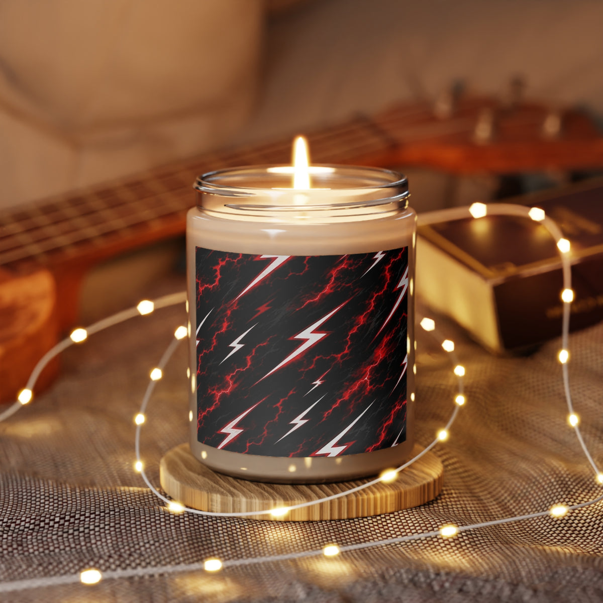 9oz Lightning Bolt Scented Candle — Spicy Amber & Smoke