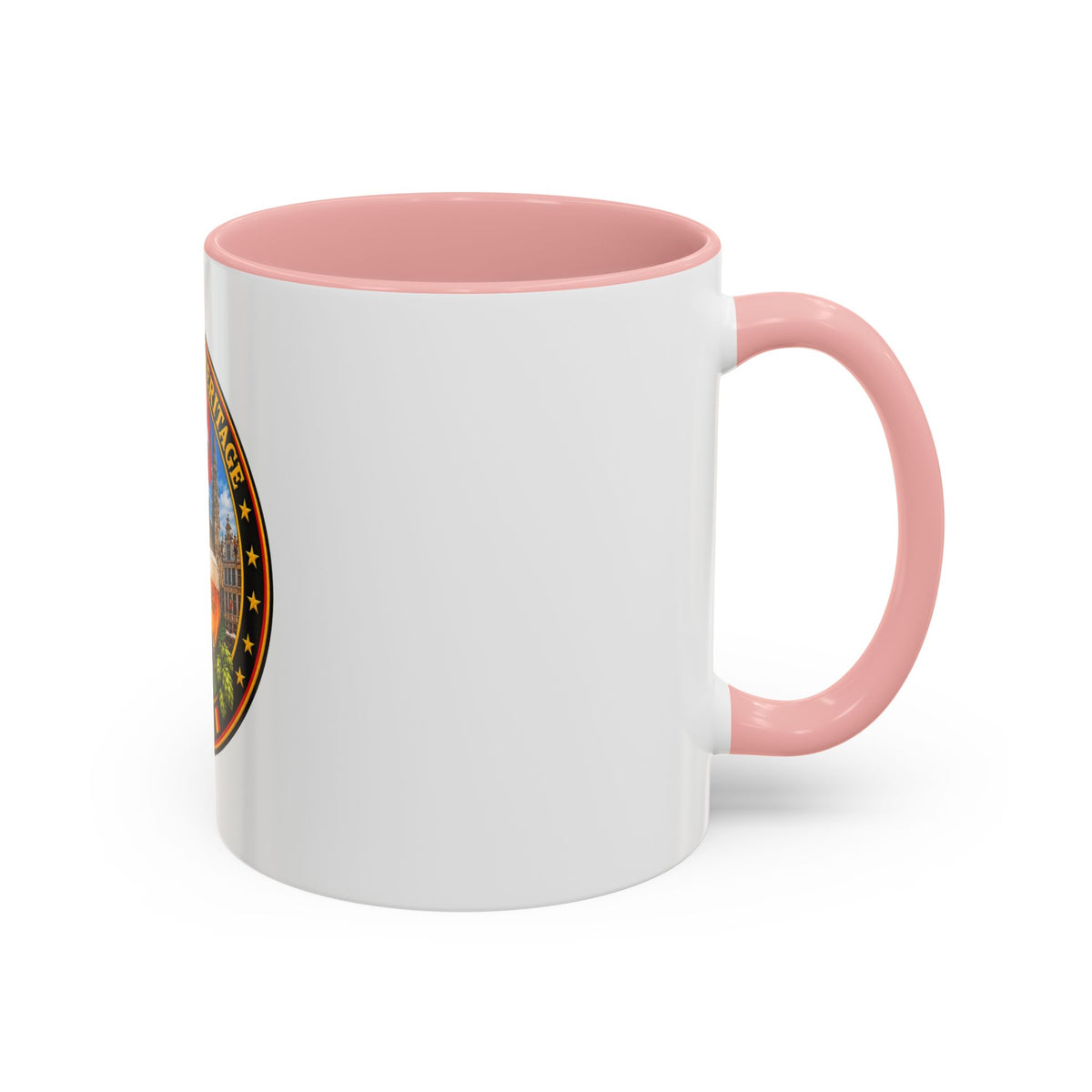 Belgian Heritage Accent Coffee Mug — Belgium Beer, Waffles & Chocolates Design