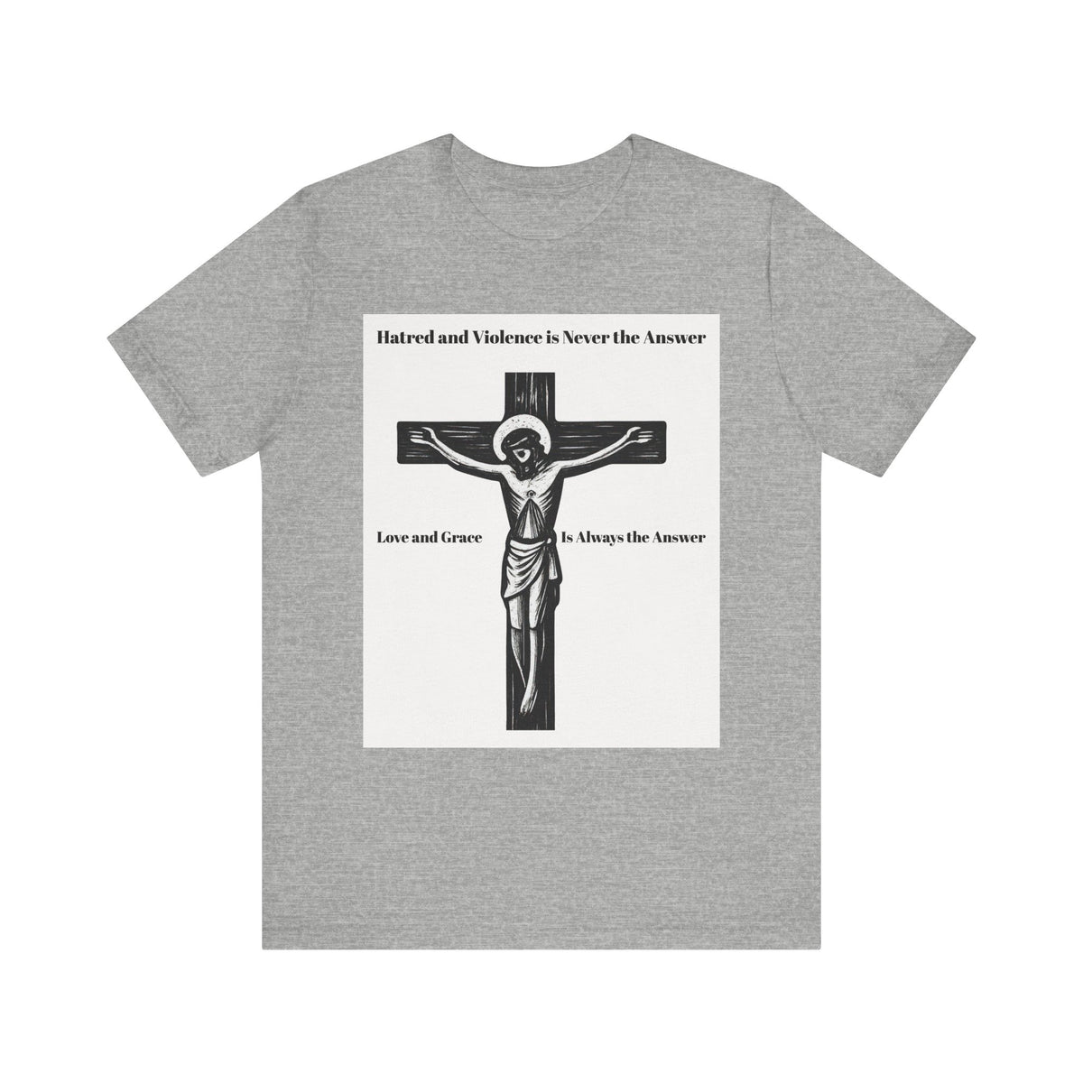 Christian faith T-shirt with Jesus crucifix graphic