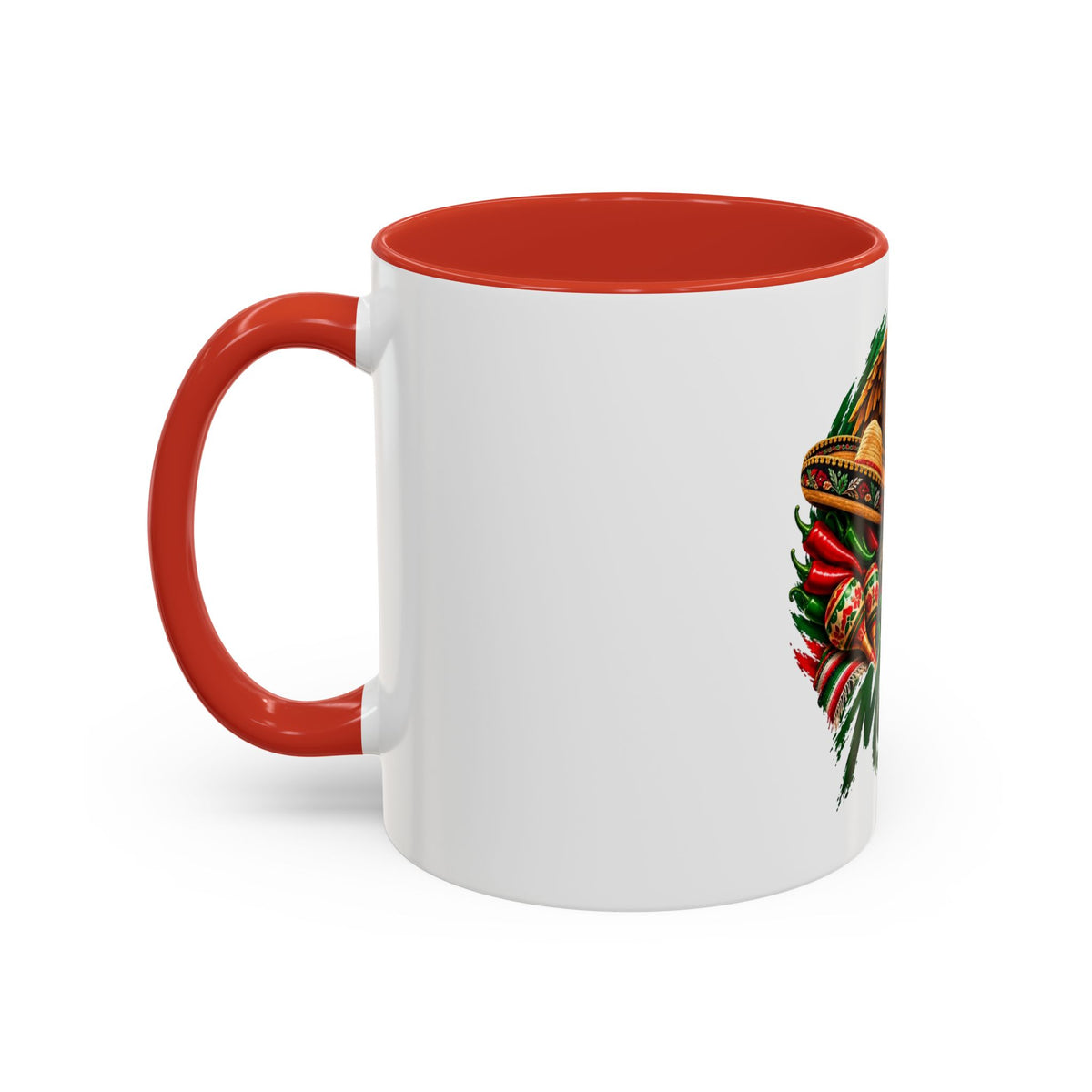 Mexico Souvenir Coffee Mug — Mexican Eagle, Cactus & Guitar Accent Mug
