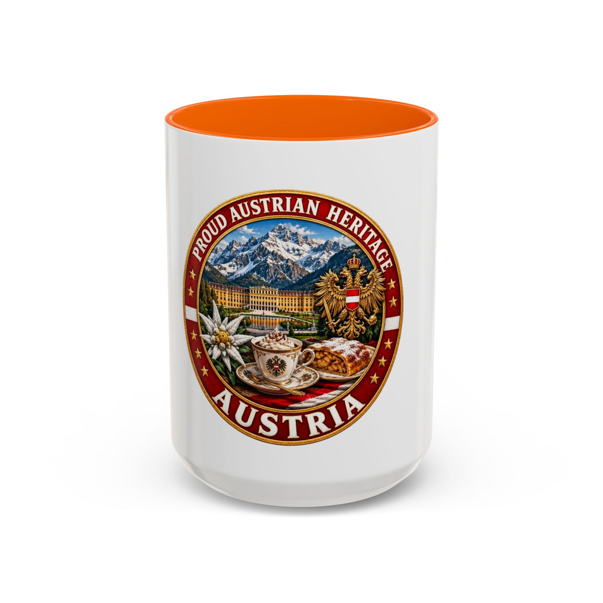 Austria Heritage Coffee Mug — Proud Austrian Heritage Accent Mug (11/15oz)