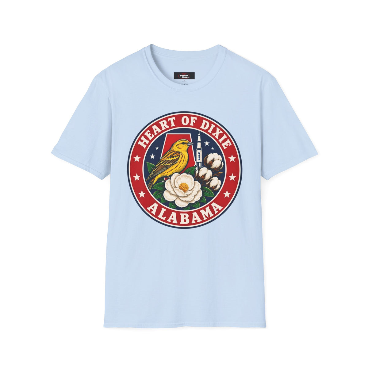 Alabama Heart of Dixie T‑Shirt — Yellowhammer & Magnolia State Emblem