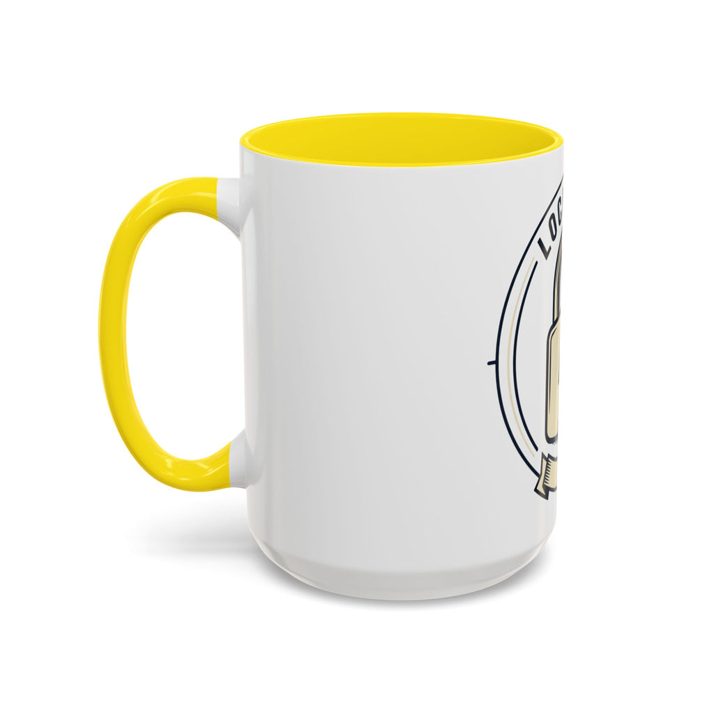 Locked In Accent Coffee Mug — 'Locked In' Motivational Coffee Cup (11/15oz)