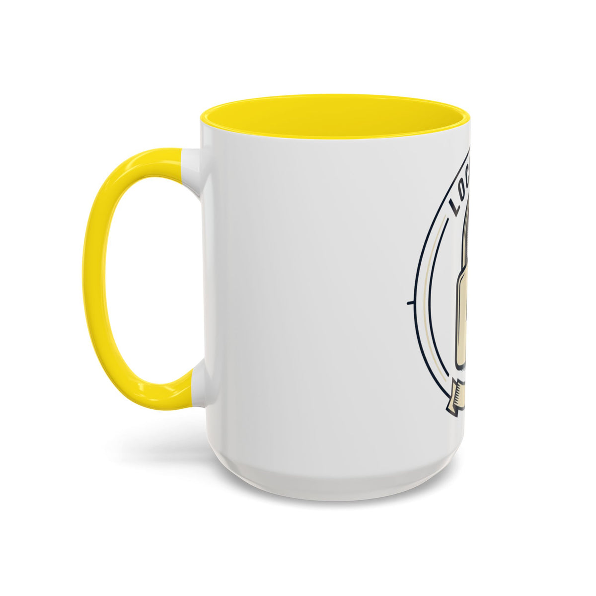 Locked In Accent Coffee Mug — 'Locked In' Motivational Coffee Cup (11/15oz)