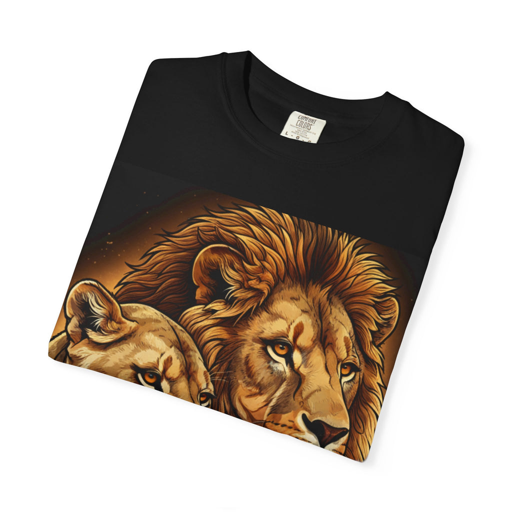 Lion Pride T-Shirt — Majestic Lion & Lioness Graphic Tee