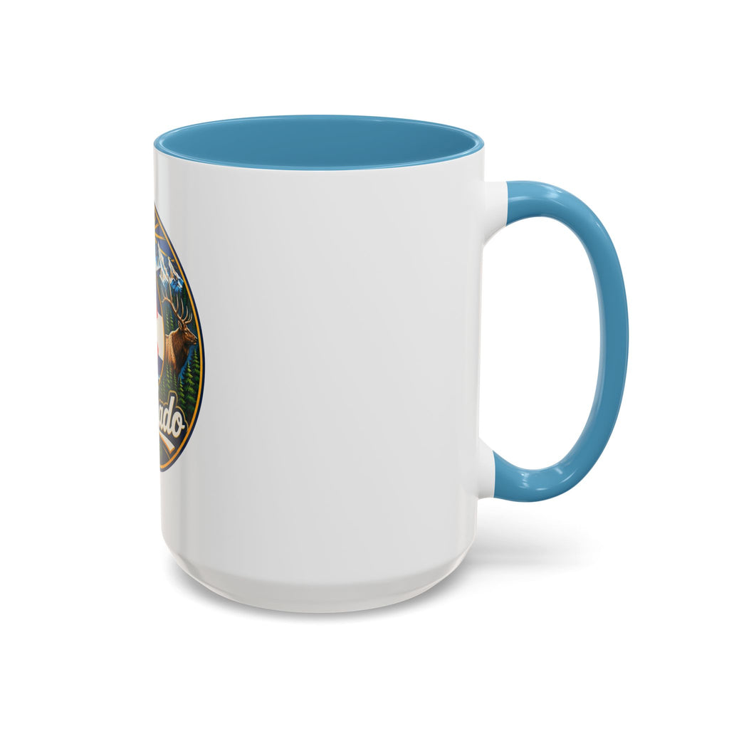 Colorado Retro State Flag Coffee Mug — Scenic Mountains & Wildlife Accent Mug