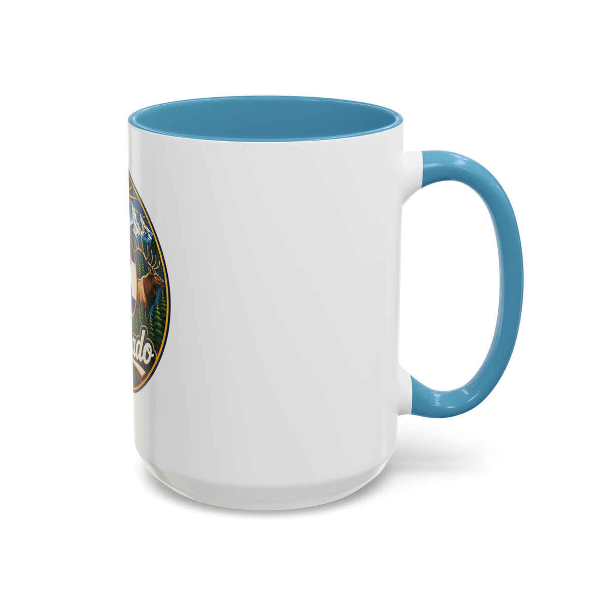 Colorado Retro State Flag Coffee Mug — Scenic Mountains & Wildlife Accent Mug