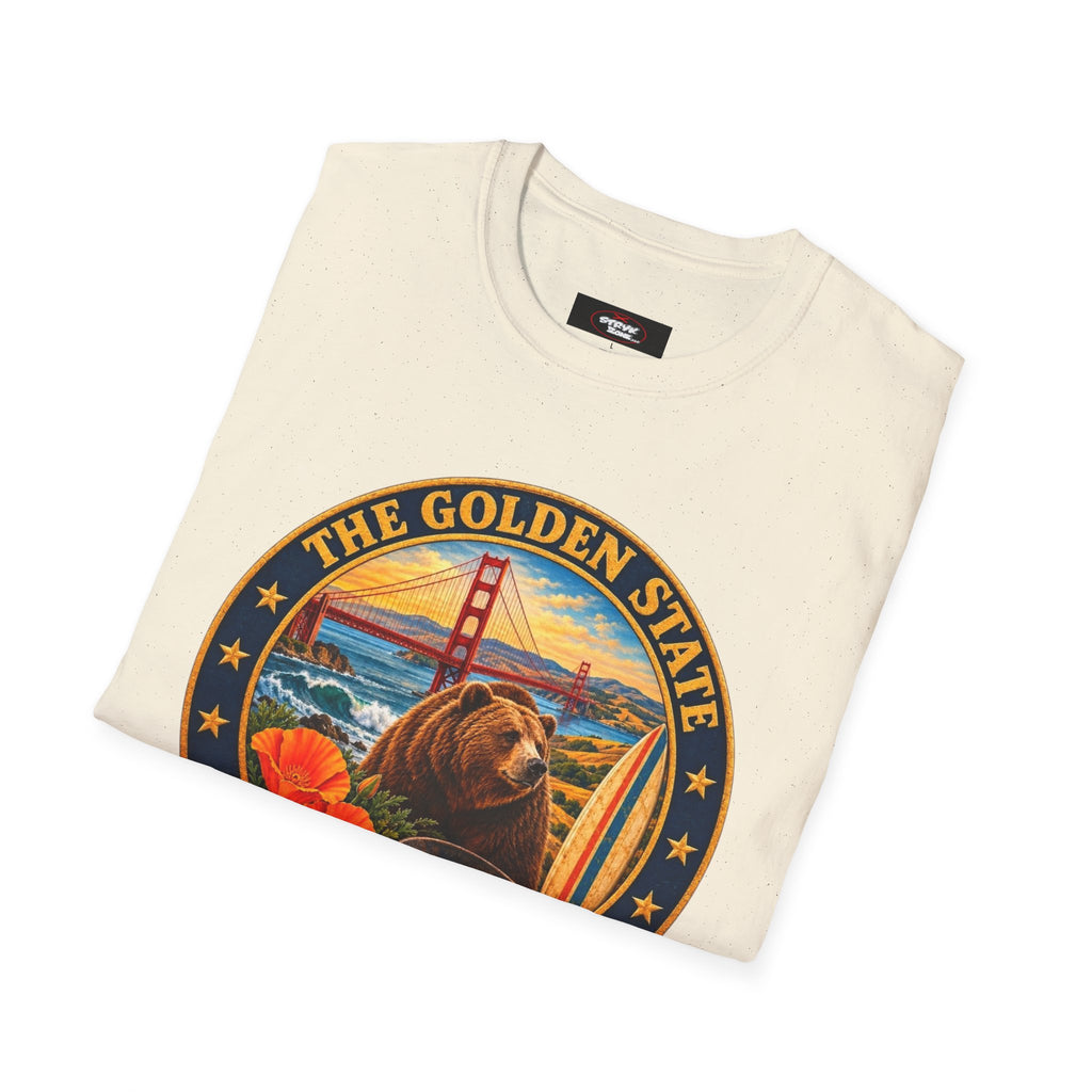 California Golden State Vintage Bear Graphic T-Shirt