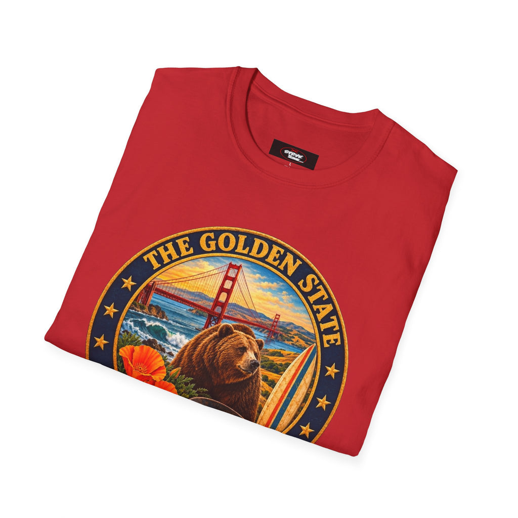 California Golden State Vintage Bear Graphic T-Shirt
