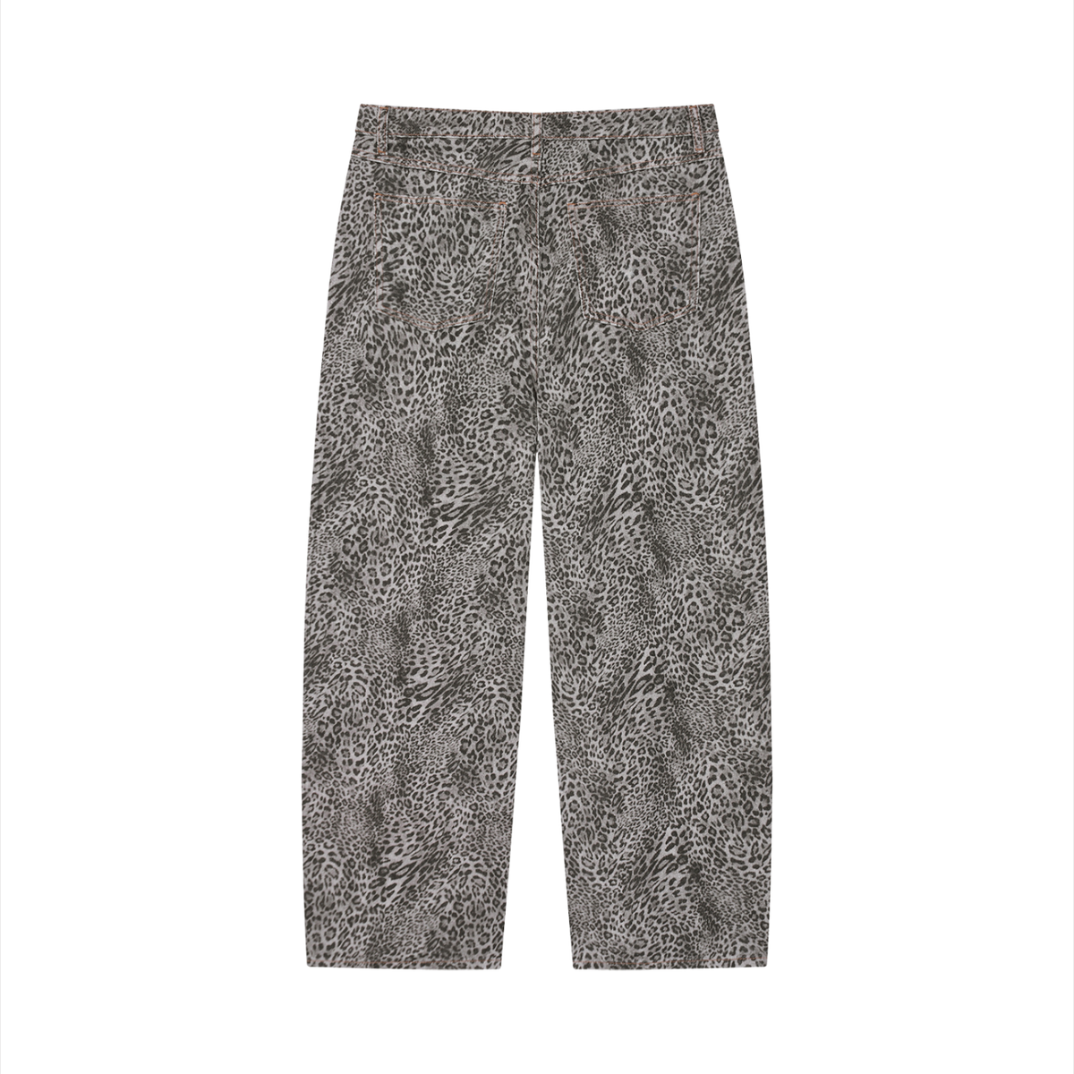 Unisex Vintage Wash Leopard Wide Leg Jeans | StrykZone, LLC