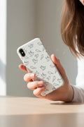 Dove Pattern Flexi Phone Case — Minimal White Bird Protective Case