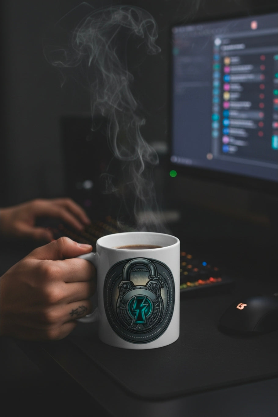 Locked In Ceramic Mug — 'Locked In' Motivational Coffee Cup (11oz, 15oz)
