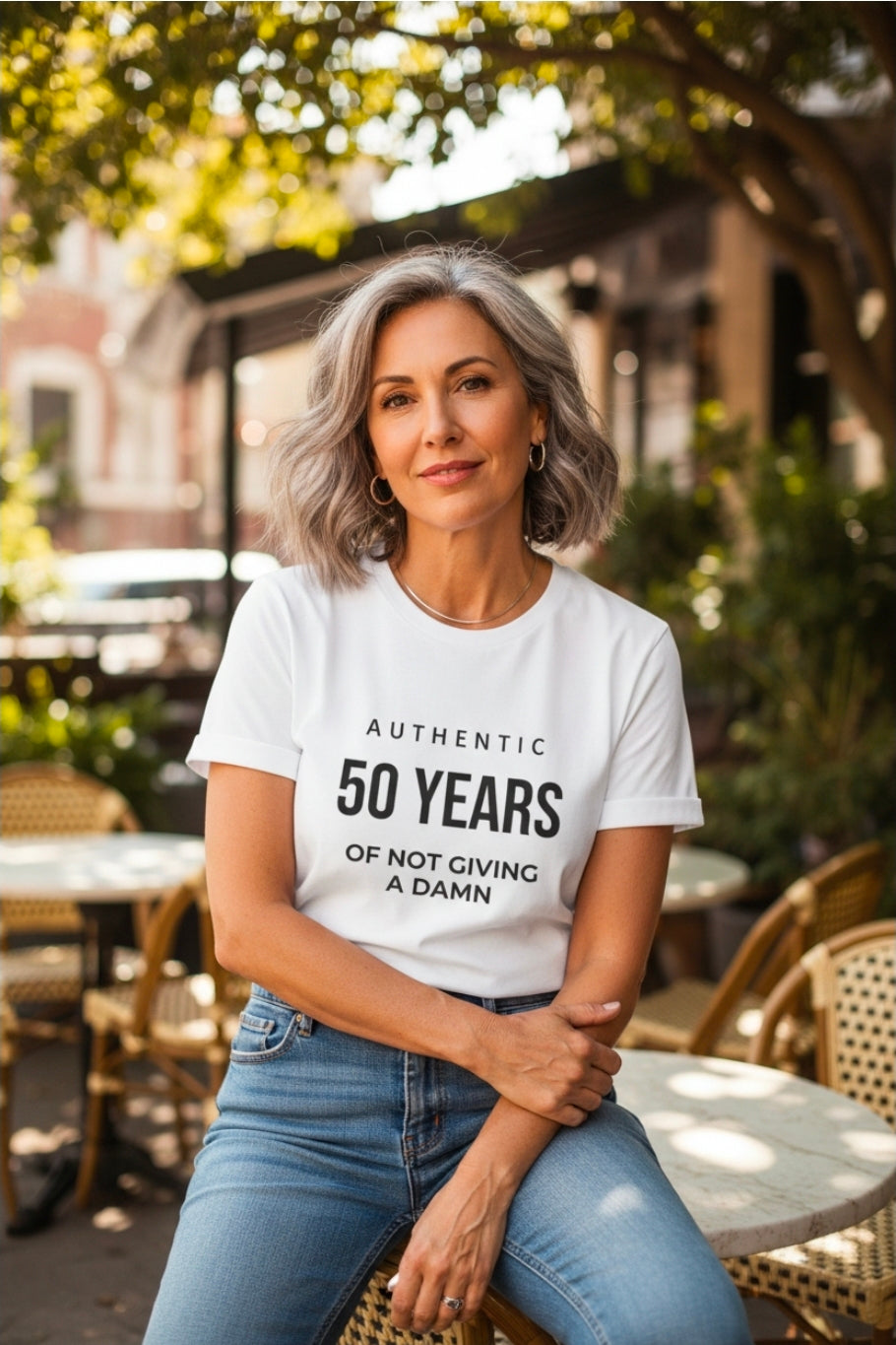50 Years of Not Giving a Damn T-Shirt — Funny 50th Birthday Tee