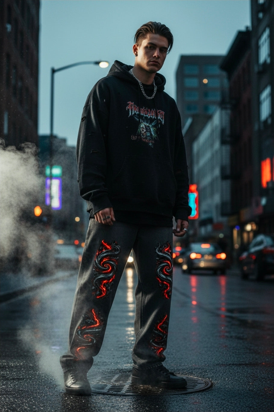 Vintage Wash Heavyweight Denim Jeans